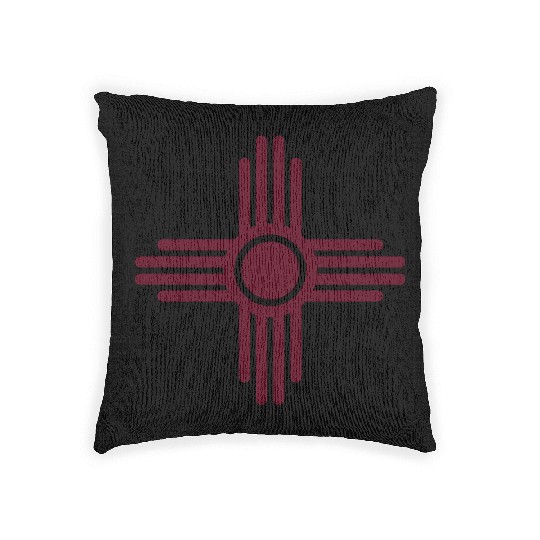 Zia Sun, Zia Pueblo, New Mexico, Sun Symbol, SVG, Woven Pillows