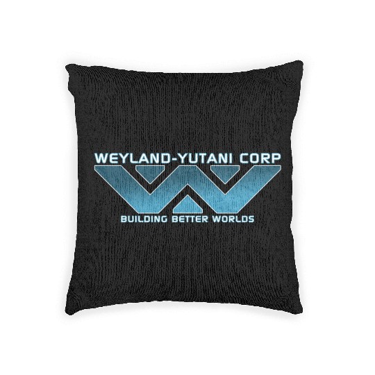 Weyland Yutani Corp: Building Better Worlds Woven Pillows