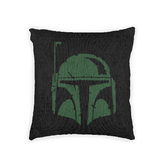Boba Fett Helmet Worn Woven Pillows
