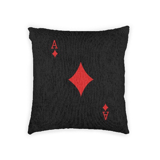 Ace Playing Card Woven Pillows