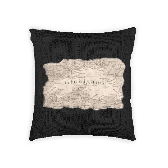 Gichigami Lake Superior Great Lakes Woven Pillows