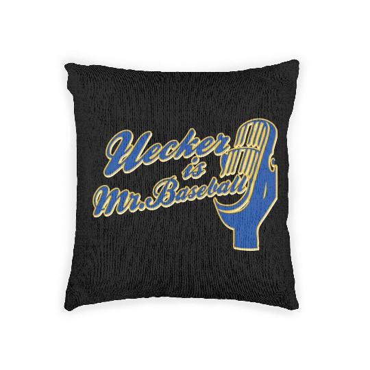 Ueck Uecker Milwaukee Mr. Baseball Woven Pillows