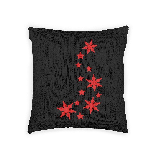 stars & snowflakes winter season decoration Woven Pillows