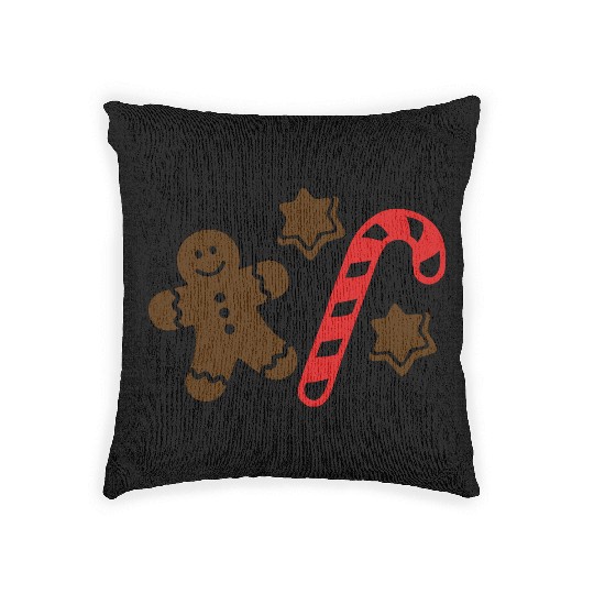 Lebkuchen Gingerbread man Woven Pillows