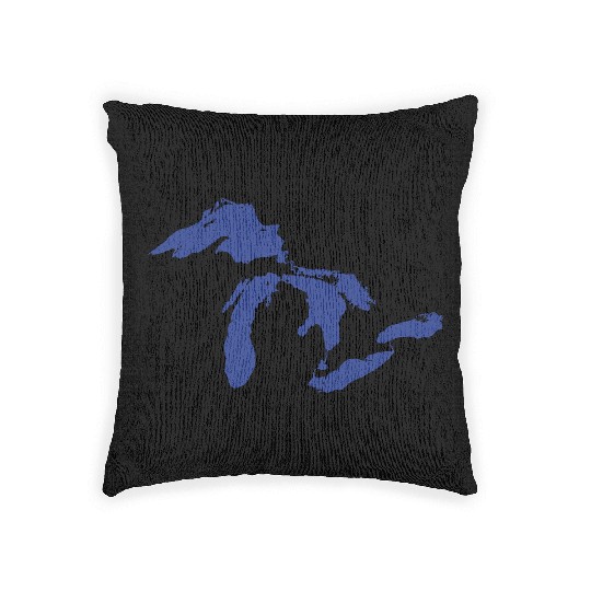 Great Lakes Large Woven Pillows