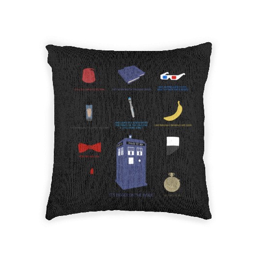 Doctor Who Items Woven Pillows
