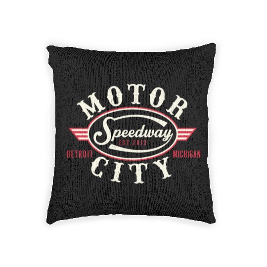 MOTOR CITY SPEEDWAY Woven Pillows