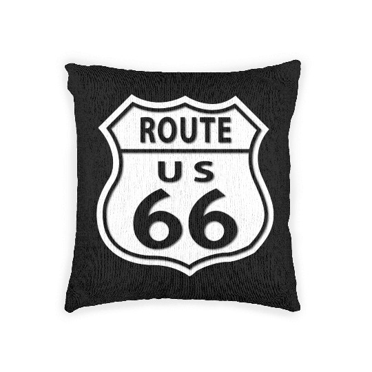Route 66 Woven Pillows