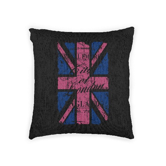 Union Jack - London - Vintage Look Woven Pillows