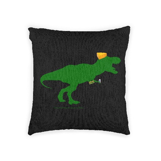 Cheesehead Cheeseheadasaurus Packers Dinosaur Woven Pillows