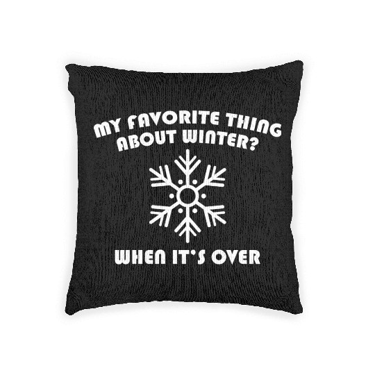 Favorite Thing About Winter Woven Pillows