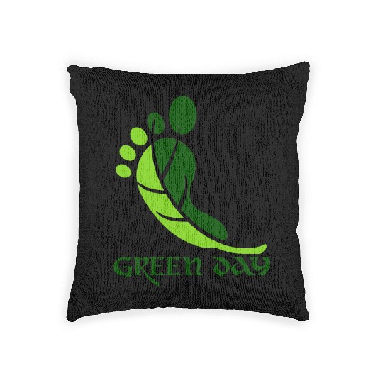 Green day Woven Pillows