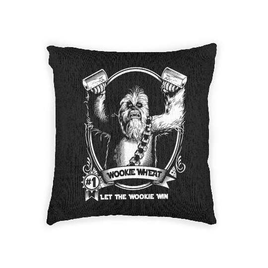 Chewbacca Wookiee - Let the wookie win Woven Pillows