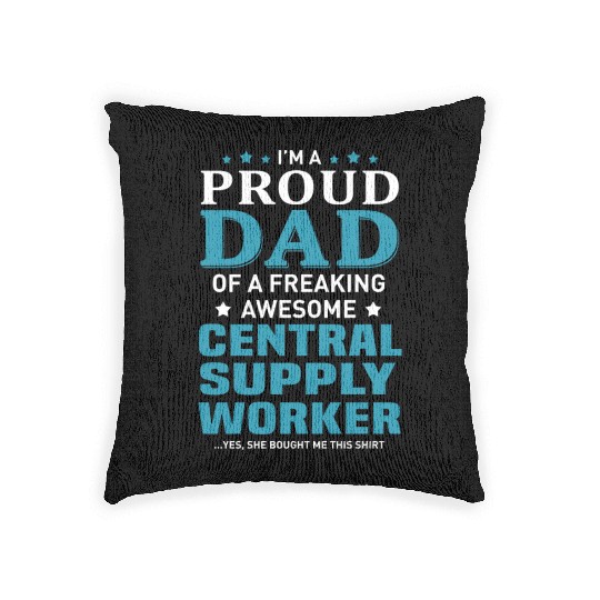 Central Supply Worker Woven Pillows