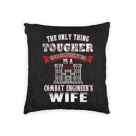 combat engineer, us army combat engineer, army com Woven Pillows