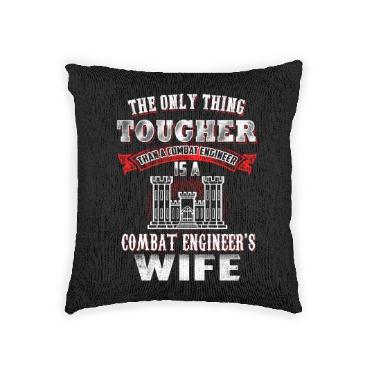 combat engineer, us army combat engineer, army com Woven Pillows