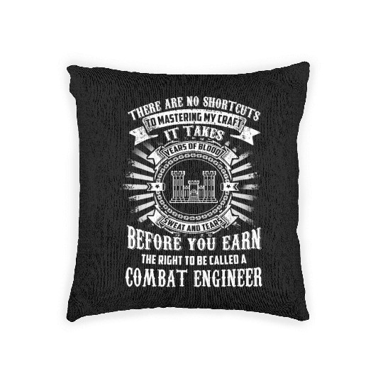 combat engineer, us army combat engineer, army com Woven Pillows