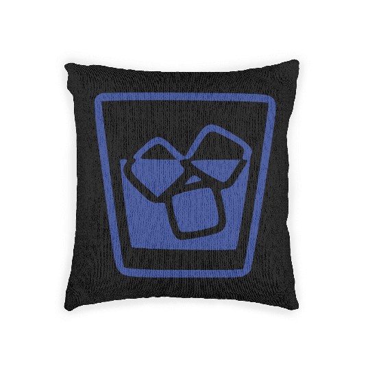 Alcohol and Ice Woven Pillows