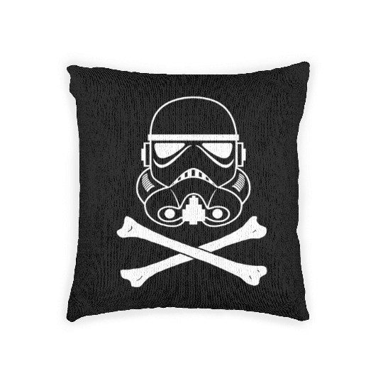 Storm Trooper Skull and Bones Woven Pillows