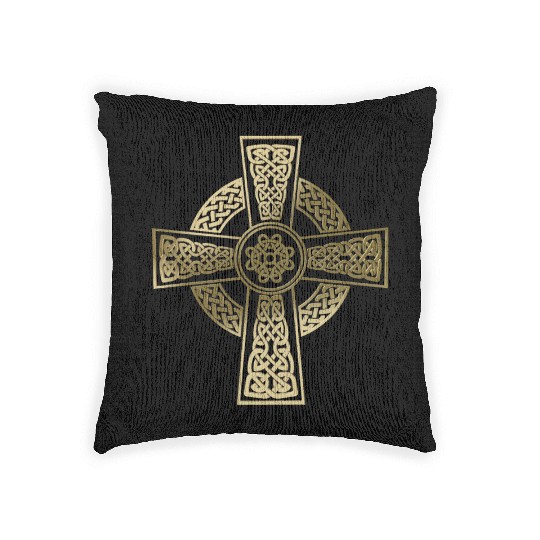 Celtic cross Woven Pillows
