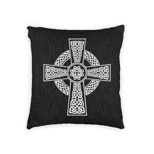 Celtic cross Woven Pillows