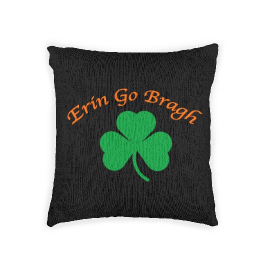 Erin Go Bragh Shamrock Woven Pillows