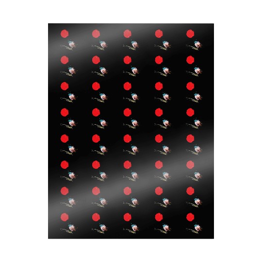 Murakami Birds Red Moon Japenese Wrapping Papers