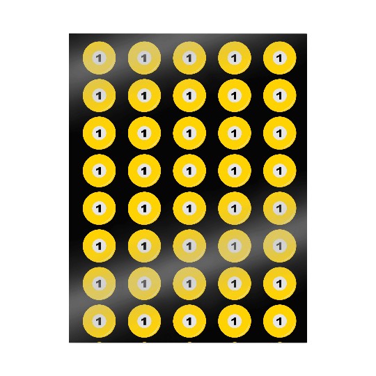 The yellow billiard ball number one Wrapping Papers