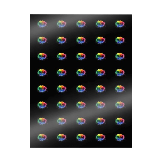 PROUD Color Splash LGBT Gay Pride Rainbow Wrapping Papers