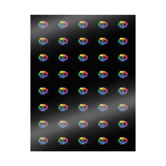 PROUD Color Splash LGBT Gay Pride Rainbow Wrapping Papers