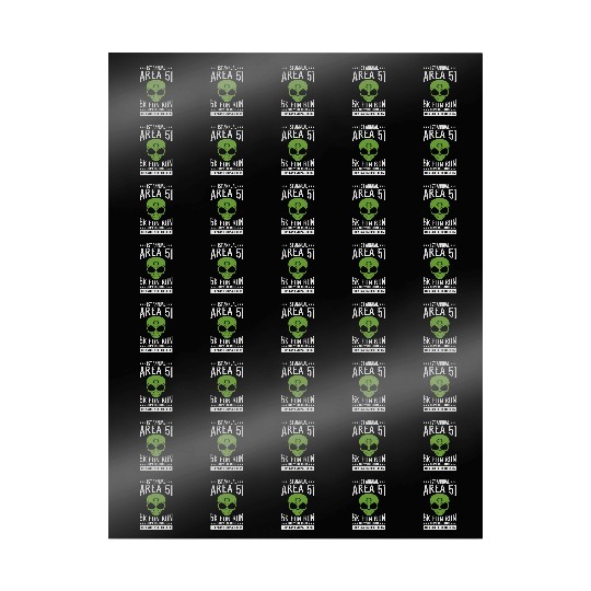 Area 51 Alien Fun run Wrapping Papers