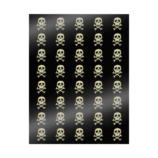 Misfits Style Captain Harlock Skull Crossbones Wrapping Papers