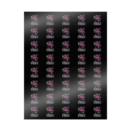 Fa La La Mingo Flamingo Christmas Wrapping Papers Pink