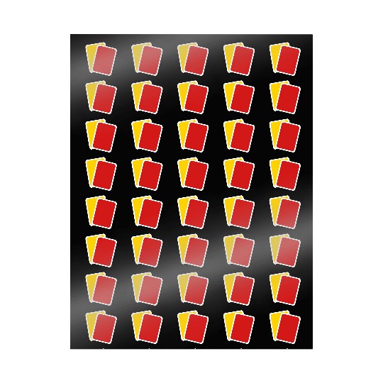 Red yellow card Wrapping Papers