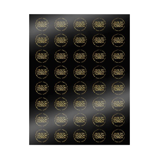 Health Freedom Florida Round Logo (Gold) Wrapping Papers