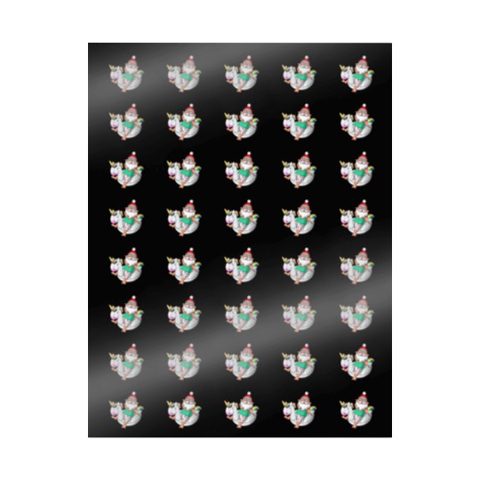 Christmas in July Santa Hawaiian Unicorn Swim Wrapping Papers