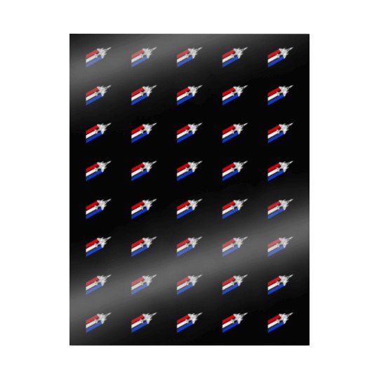 F-4 Phantom Vintage USA Contrails Red White Blue Wrapping Papers