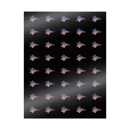 F-22 Raptor Fighter Jet Airplane American Flag F22 Wrapping Papers
