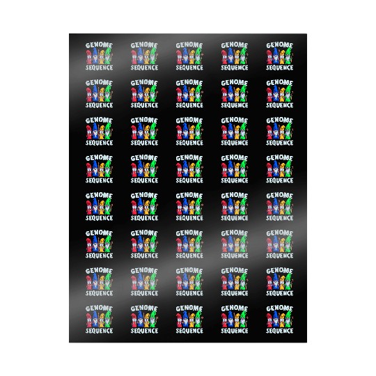 Genome Sequence Funny Gnome Biology Science Pun Wrapping Papers