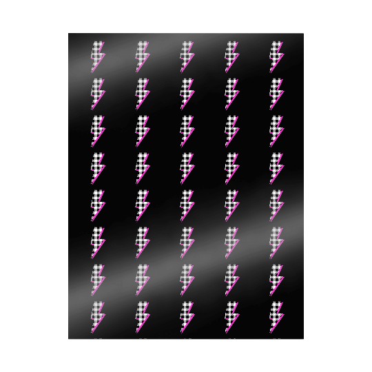 Buffalo Plaid Lightning Bolt Pink Shadow Graphic P Wrapping Papers