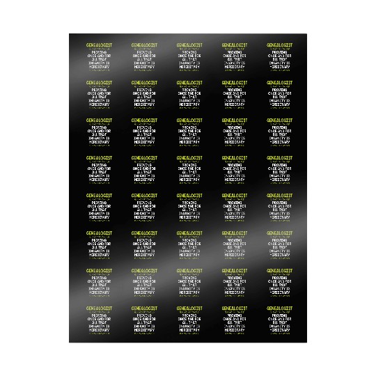 Family History Ancestry Genealogy Genealogist Wrapping Papers