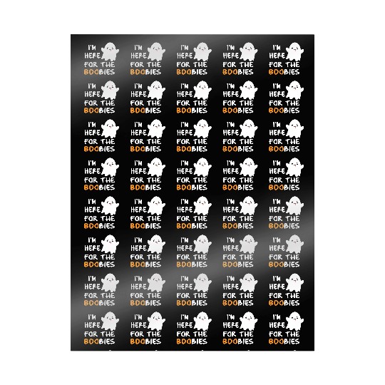 I'm Here For the Boobies Funny Baby Halloween Wrapping Papers