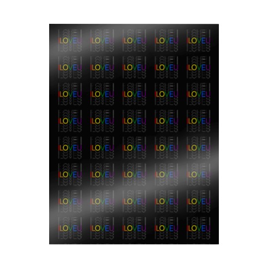 LGBT pride rainbow heart I Love You Wrapping Papers