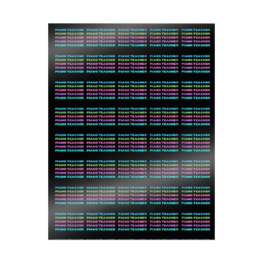 Piano Teacher Multi Color Wrapping Papers