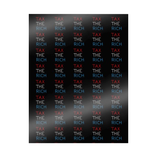 TAX THE RICH (Red, White and Blue letters) Wrapping Papers