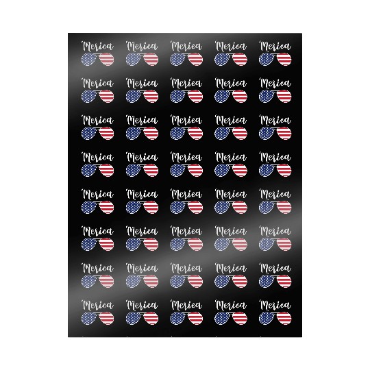 Merica Red Whie And Blue Stars Stripes Sunglasses Wrapping Papers