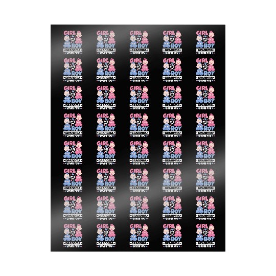 Girl Or Boy Grandma Loves You - Newborn Baby Wrapping Papers
