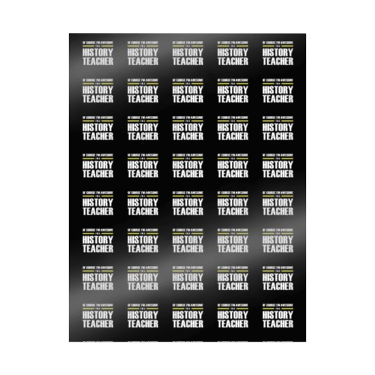 Awesome History Teacher Premium Wrapping Papers