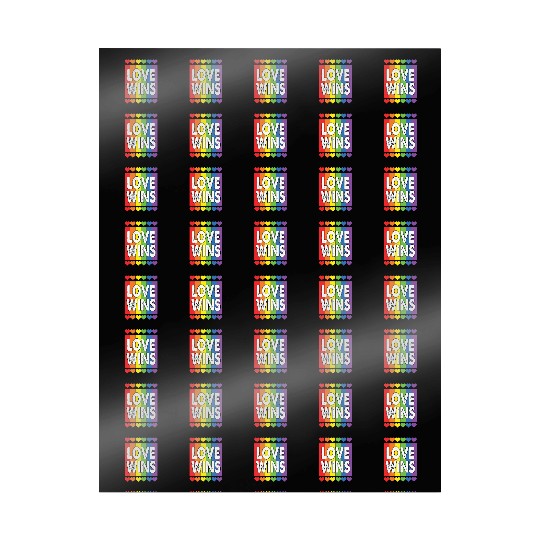 LBGT Flag Gay Pride Human Love Wins Wrapping Papers