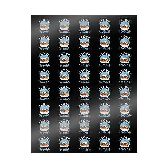 I Love Winter Snow Snowy Climate Winter Season Wrapping Papers